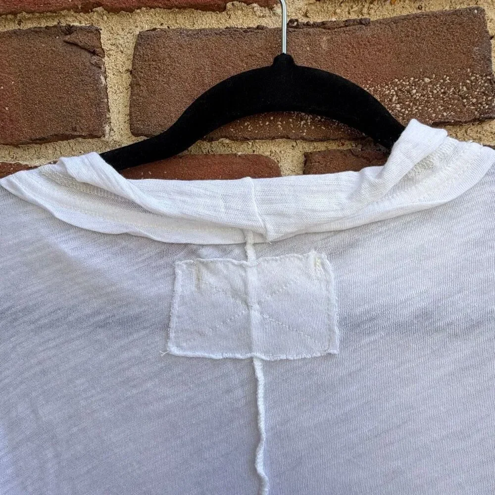 Free People We The Free Women’s Long Sleeve Regan Tee white L NEW
